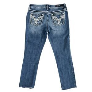 Vigoss Chelsea capri Jeans Women's size 3/4 size 4 Boho Festival Streetwear Crop